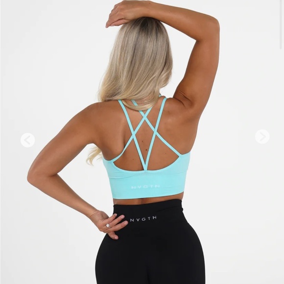 Nvgtn Aqua Flourish Seamless Bra - Picture 4 of 4